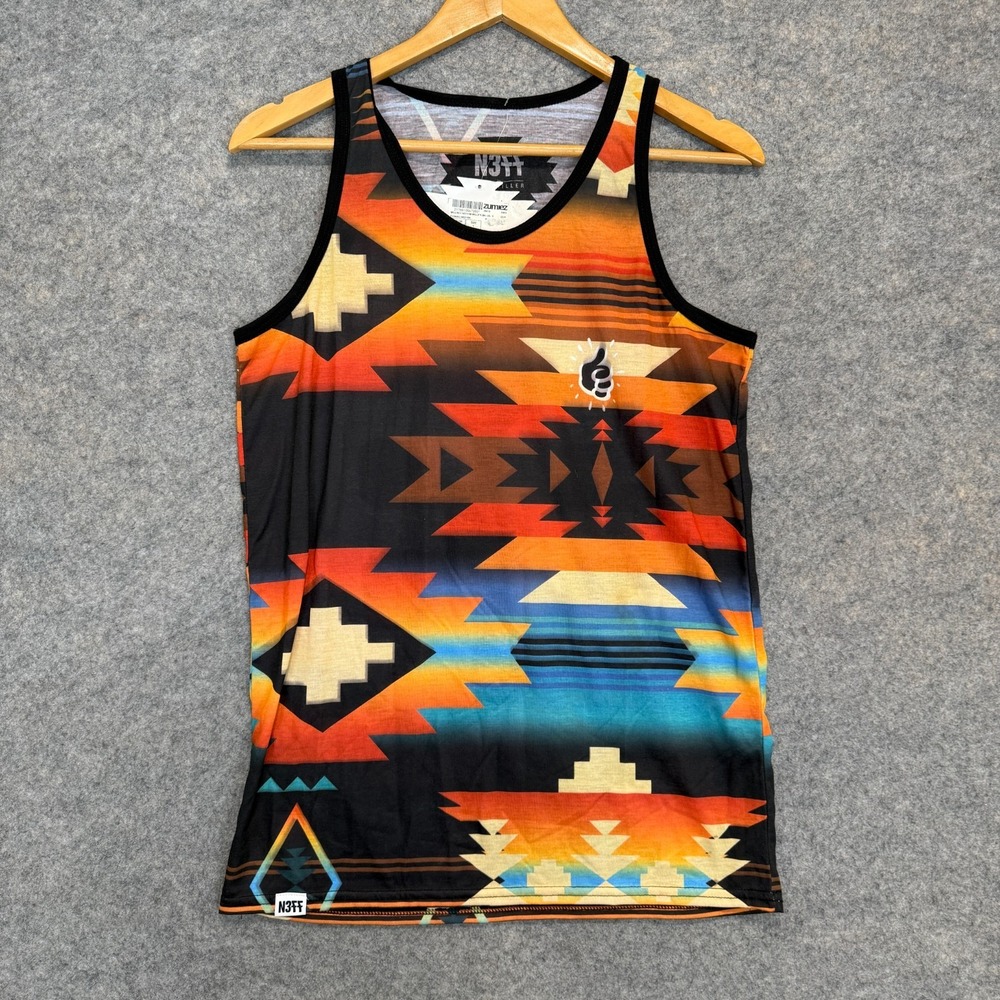 Neff‎ x Mac Miller Aztec Tribal Shirt Mens Small Geometric Rare 2013 Tank Tee *